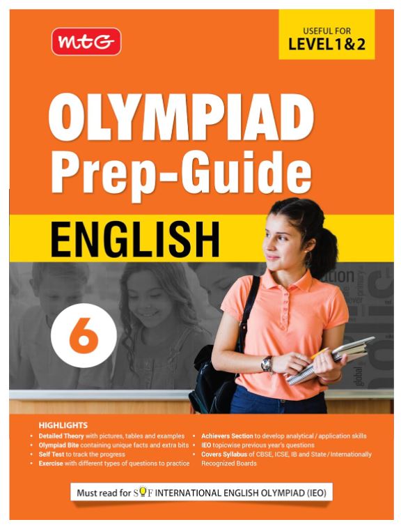 MTG Olympiad Prep-Guide Class 6 English (IEO) - Detailed Theory, Self Test with IEO Topicwise Previous Year Question Paper For SOF 2024-25 Exam